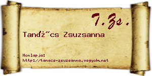 Tanács Zsuzsanna névjegykártya